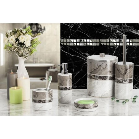 Primanova Garnsey Gri 5 Parça Banyo Seti