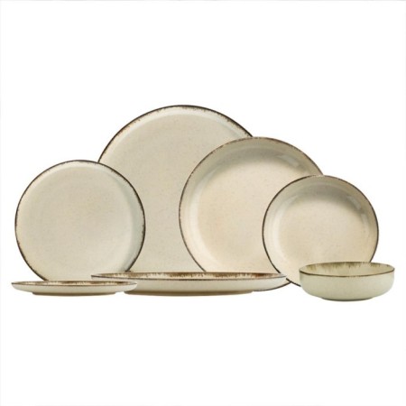 Pearl Porselen Mood Tarçın 12 Kişilik 48 Parça Yuvarlak Yemek Takımı