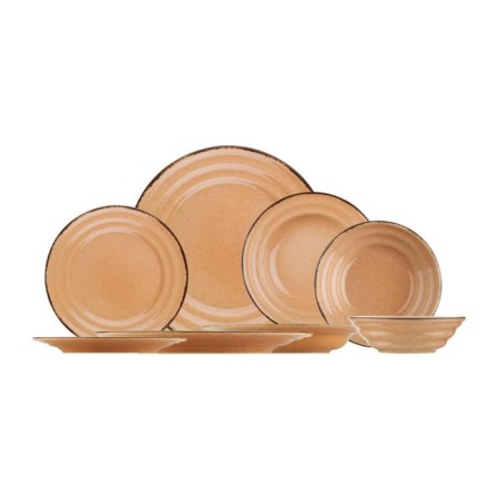 Pearl Porselen Tuana Yavruağzı 12 Kişilik 48 Parça Yuvarlak Yemek Takımı