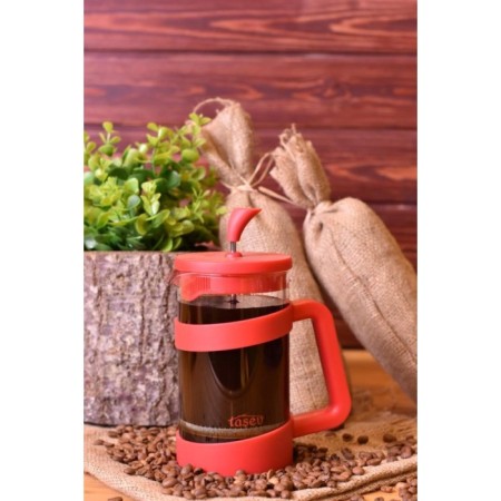Taşev Zebo Kırmızı 350 Ml French Press T1386