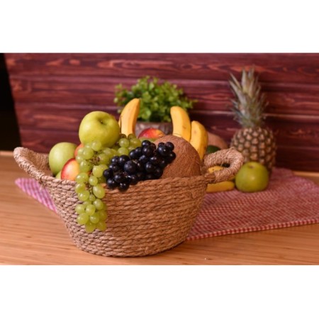 Bambum Vimini Hasır Kulplu 31 Cm Sepet B1119