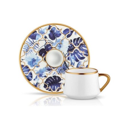 Koleksiyon Sufi Amazon Mavi 6 Kişilik 12 Parça Çay Fincanı Takımı (41496)