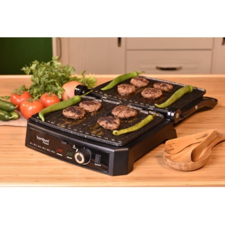 Bambum Tost-Pro Siyah Izgaralı Tost Makinası B3293