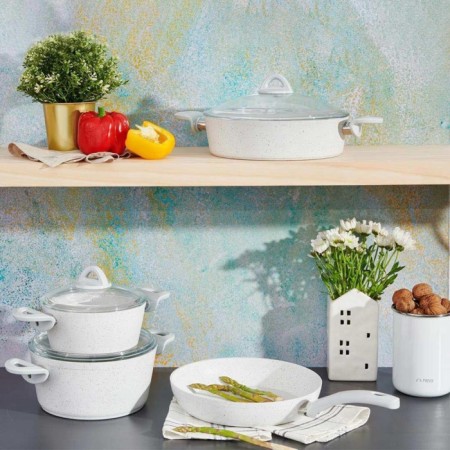 Neva Lilyum Mercek 7 Parça Tencere Takımı N3116