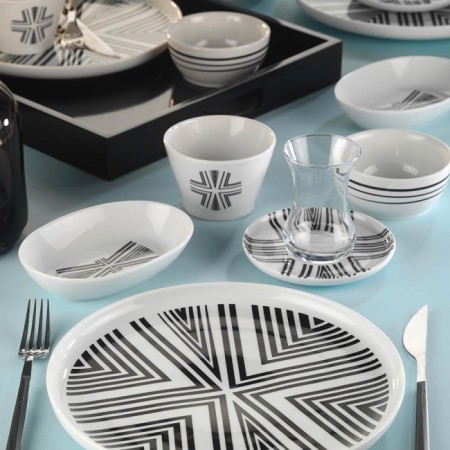 Kütahya Porselen MOD30KH60012006 Mood 6 Kişilik 30 Parça Yuvarlak Kahvaltı Takımı