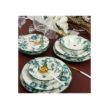 Sembol Green Garden 24 Parça 6 Kişilik Yemek Takımı Valery-0024-31