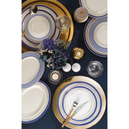 Kütahya Porselen INBNKL53YT43012049 İnci Bone Kalipso 12 Kişilik 53 Parça Yemek Takımı