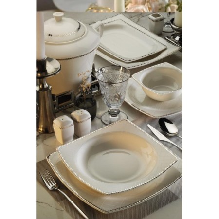 Kütahya Porselen BNMR62YT43012394 Bone Mare 12 Kişilik 62 Parça Yemek Takımı