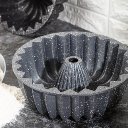 Bernardo Dilimli Döküm Kek Kalıbı Gri ALK006