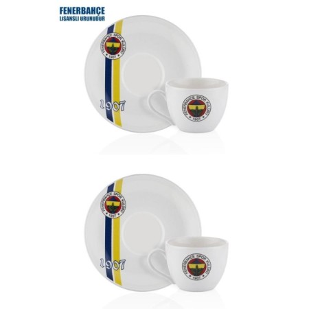 Neva Fenerbahçe Lisanslı 1907 2'Li Çay Fincan Takımı N3425