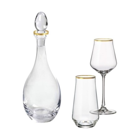 Maxx Doria Shine Gold 12 Kişilik 25 Parça Bardak Takımı PA4002