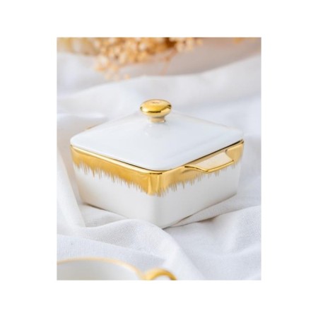 Acar Safıra Collectıon Porselen Kare Kapaklı Kase PORJ-05207