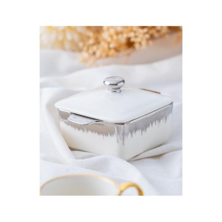 Acar Safıra Collectıon Porselen Kare Kapaklı Kase PORJ-05207