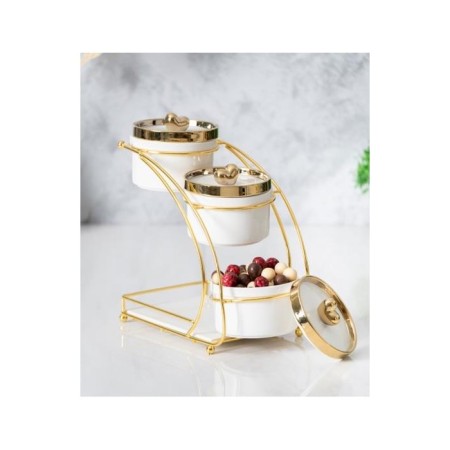 Acar Felıx Collectıon Metal Standlı 3'Lü Baharat Takımı PORJ-05236