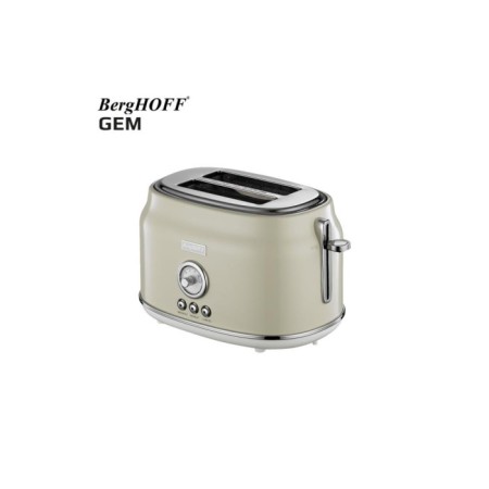 Berghoff Gem Retro Krem Renk İki Dilim Ekmek Kızartma Makinesi 7950042
