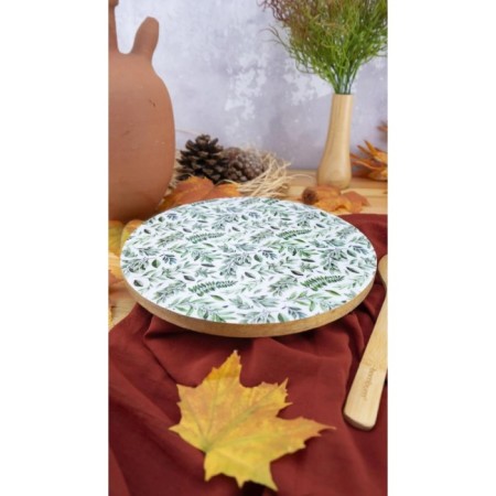 Bambum Kangura Dönen Sunum Tabağı Yaprak B5974