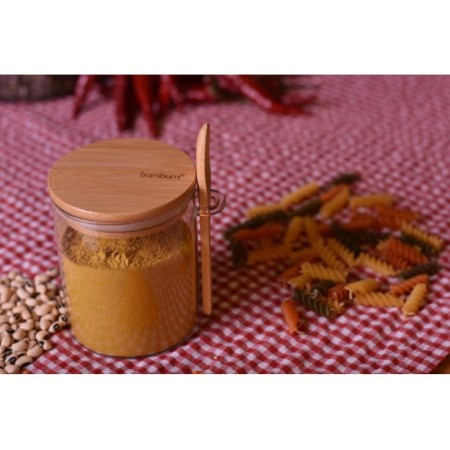 Bambum Lolla 10 Cm Kaşıklı Cam Saklama Kabı B1232