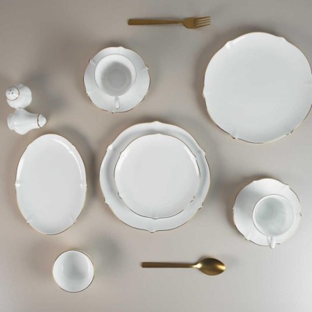 Evaliza Magnolıa Gold Rım 6 Kişilik 36 Parça Kahvaltı Takımı