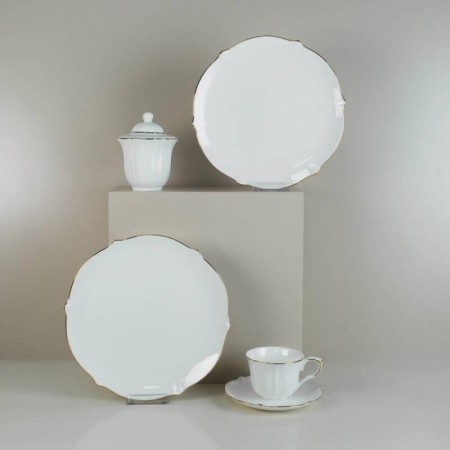 Evaliza Magnolıa Gold Rım 6 Kişilik 36 Parça Kahvaltı Takımı