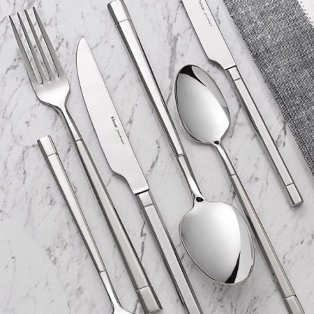 Hisar Florida Sade 12 Kişilik 84 Parça Çatal Kaşık Bıçak Seti
