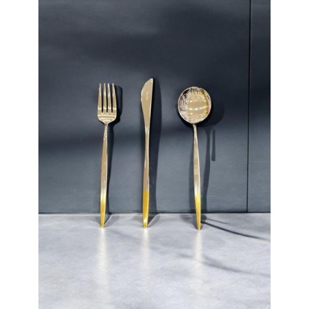 Maxx Doria Nagi Yarım Dekorlu 12 Kişilik 84 Parça Çatal Kaşık Bıçak Takımı PA1039