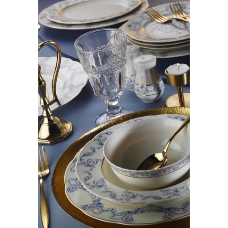 Kütahya Porselen INBNOLY53YT12235 İnci Bone Olympos 12 Kişilik 53 Parça Yemek Takımı