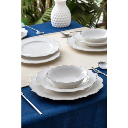 Acar Karmen Platin 6 Kişilik 24 Parça Yemek Takımı PORWM-06202