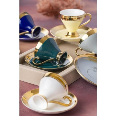 Acar Alexa 6'Lı Kahve Fincan Takımı HXF-21-0124