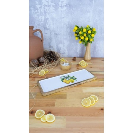 Bambum Kangura Dikdörtgen Tepsi Limon Orta B5984