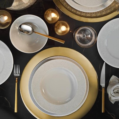 Kütahya Porselen NNLB24Y2885460 Leonberg 6 Kişilik 24 Parça Yemek Takımı Nano Dek DG-559