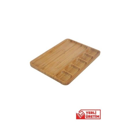 Bambum Carlin 6 Bölmeli Servis Tabak B2393