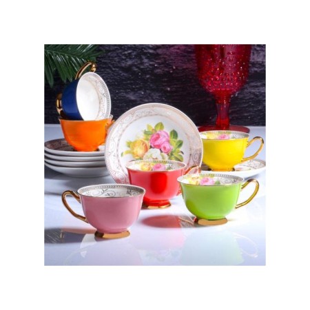 Kosova Rose 6'Lı Kahve Fincan Takımı LIA-02