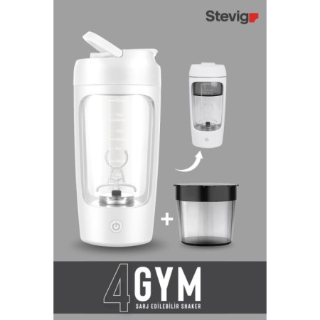 Stevıg 4 Gym Şarj Edilebilir Elektrikli Shaker 650 Ml ST-226