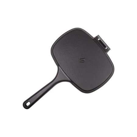 Parlak Mat Emayeli 25*18 Cm Oval Izgara Tost Mat Siyah