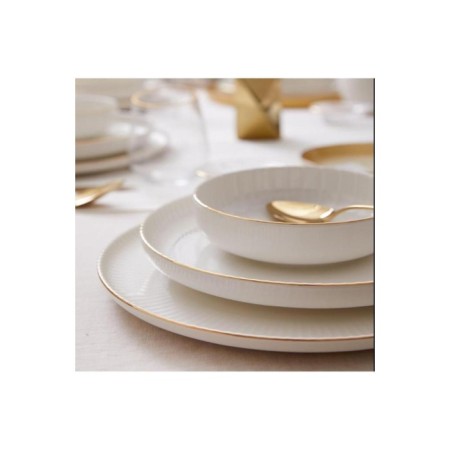 Kütahya Porselen BNCRS24Y220 Bone Crest 6 Kişilik 24 Parça Yemek Takımı