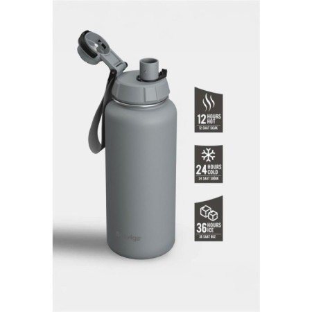 Stevıg 1 Hand Leak Proof Sızdırmaz Çelik Termos 1000 Ml Grey ST-214