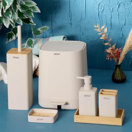 Arow Akrilik 6 Parça Banyo Seti Krem TR-3995