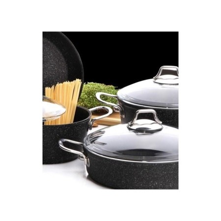 Falez Black Line 7 Parça İndiksiyonlu Tencere Seti BLN 3037