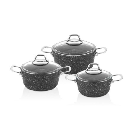 Falez Black Lıne 6 Parça Midi Tencere Takımı BLN 3018