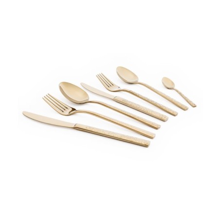 Maxx Doria Ivy Titanyum Gold 12 Kişilik 84 Parça Çatal Kaşık Bıçak Takımı PA1029