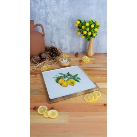 Bambum Kangura Kare Tepsi Limon Büyük B5965