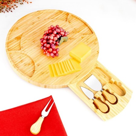 Bambum Oasis 4 Parça Ayaklı Peynir Sunum Tabağı B6030