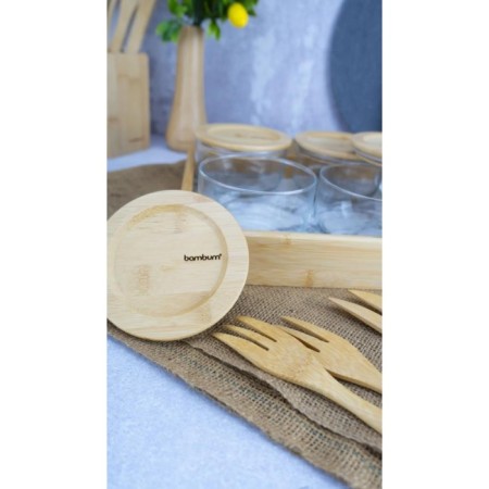 Bambum Duo 13 Parça Cam Kahvaltılık Mermer Desenli B6137