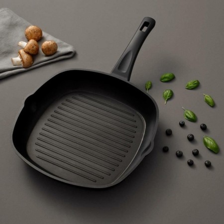 Hisar Milas Grill Tava 28*28 Cm Siyah