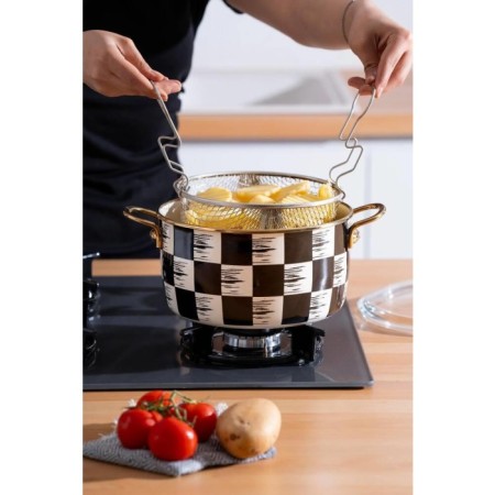 Acar Qualıta-King Emaye Kapaklı Kızartma Tenceresi XAP-22-0249