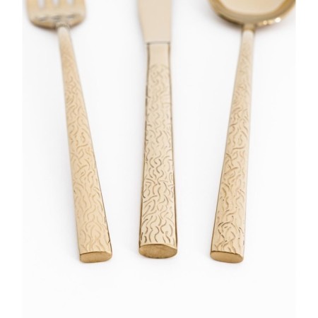 Maxx Doria Ivy Titanyum Gold 12 Kişilik 84 Parça Çatal Kaşık Bıçak Takımı PA1029