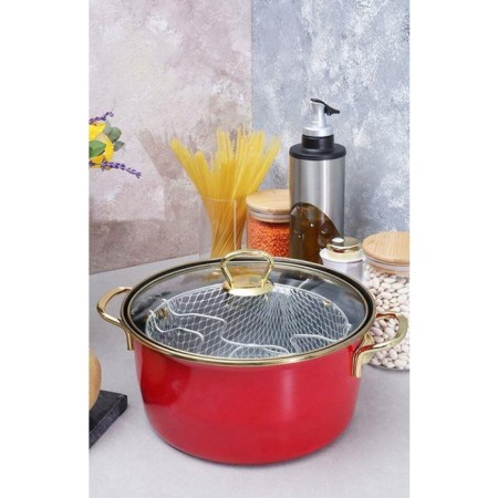 Arow Thor 22 Cm Kızartma Tenceresi Kırmızı TR-6488