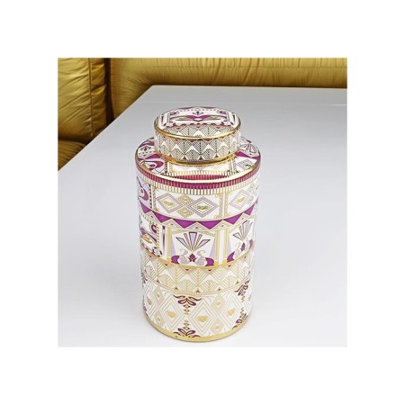 Kosova Seramik Büyük Kapaklı Silindir Küp SYV-07