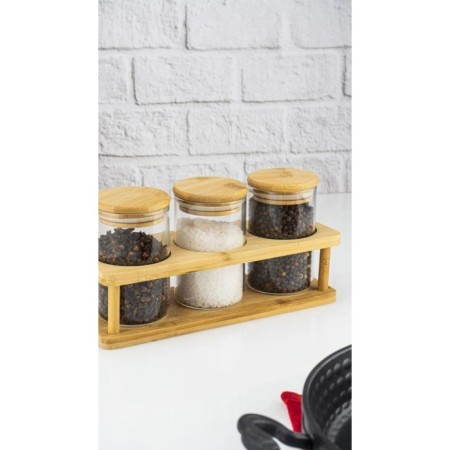 Bambum Andra 4 Parça Standlı Baharatlık Seti Büyük B5791