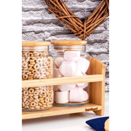 Bambum Duo Mix 4 Parça Standlı Baharatlık Seti Küçük B5590